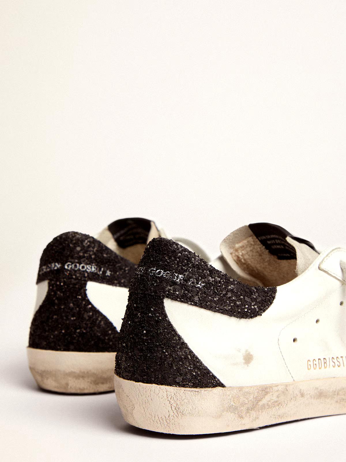 Super-Star Damen mit schwarzen Swarovski-Kristallen an Stern und Ferse