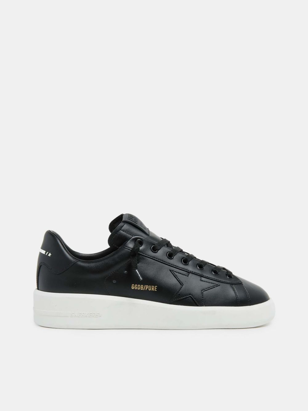 Schwarze UNI PURESTAR-Sneakers aus Leder